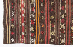 Girit Bej Çizgili Yün El Dokuma Halısı 165 x 330 Apex Unique