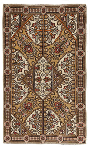 Kırmızı Anadolu Bohem Geometrik Yün Halı 166x280 - Özel Seri