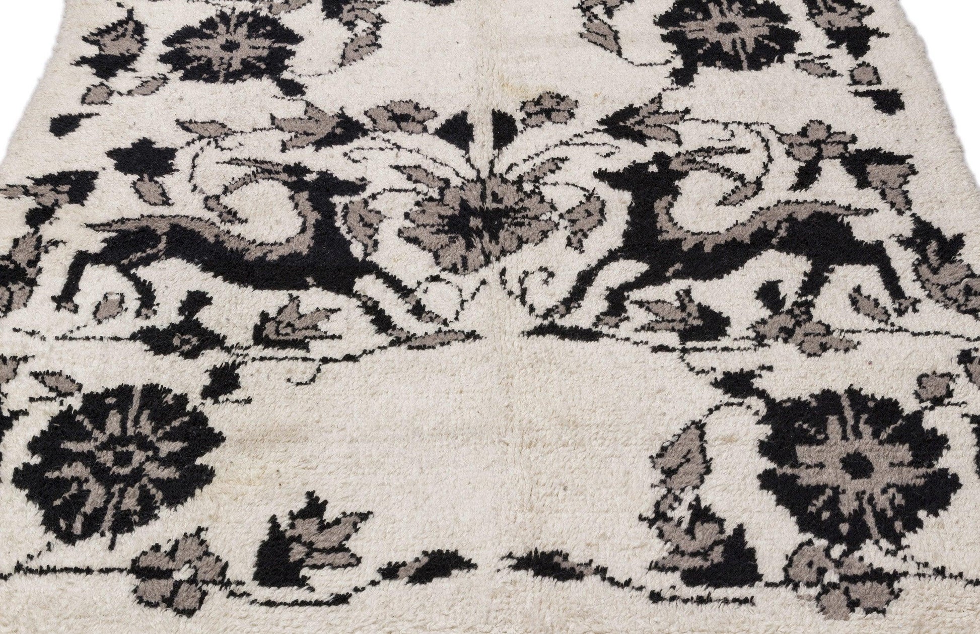 Bej Bohem Modern Yün Halı 157x200