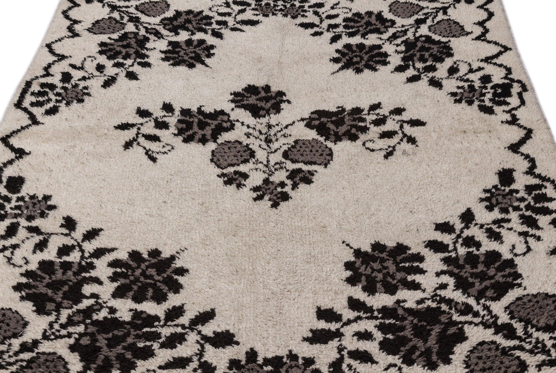 Bej Bohem Modern Yün Halı 150x220