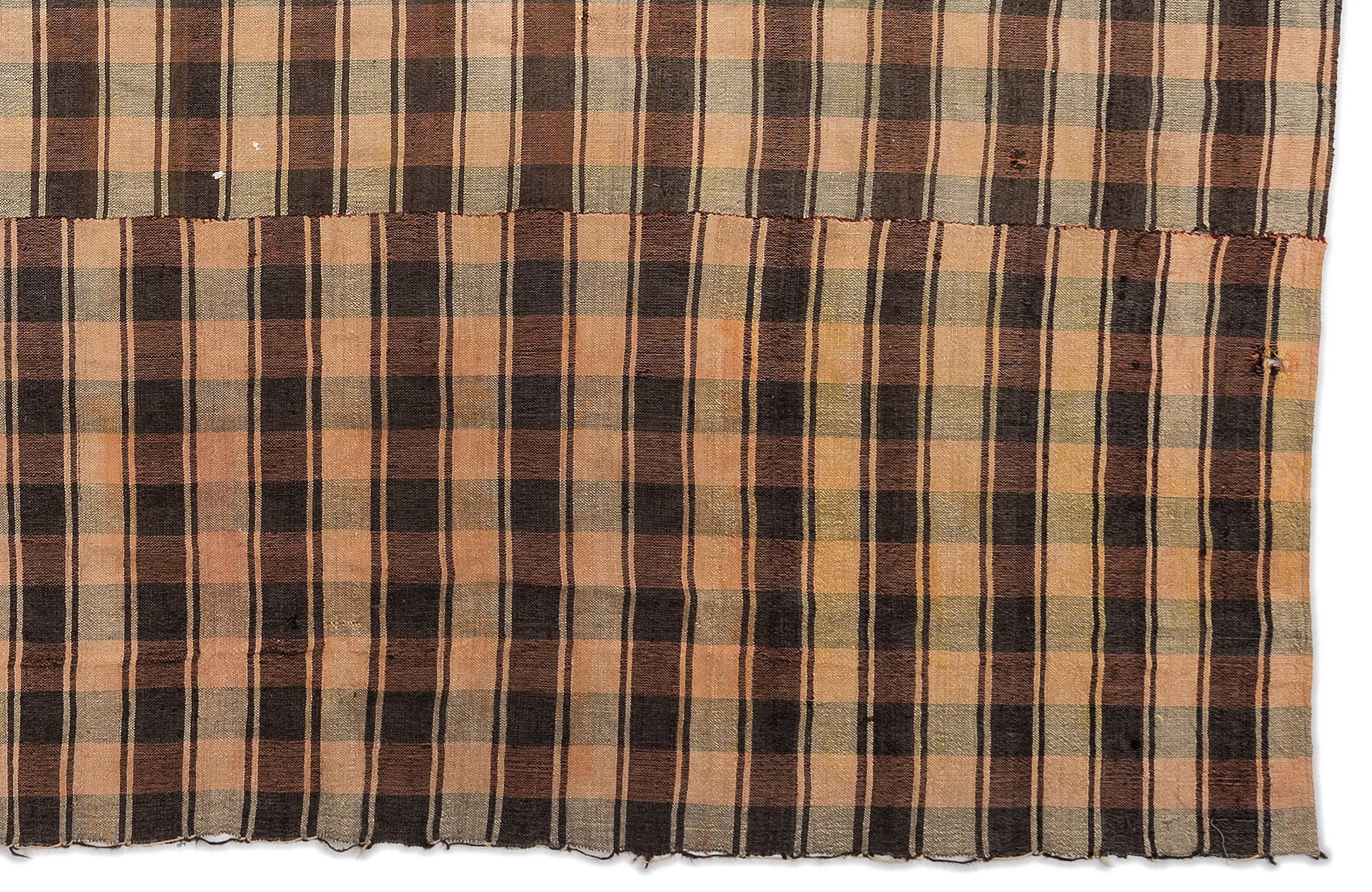 Girit Bej Çizgili Yün El Dokuma Halısı 210 x 284 Apex Unique