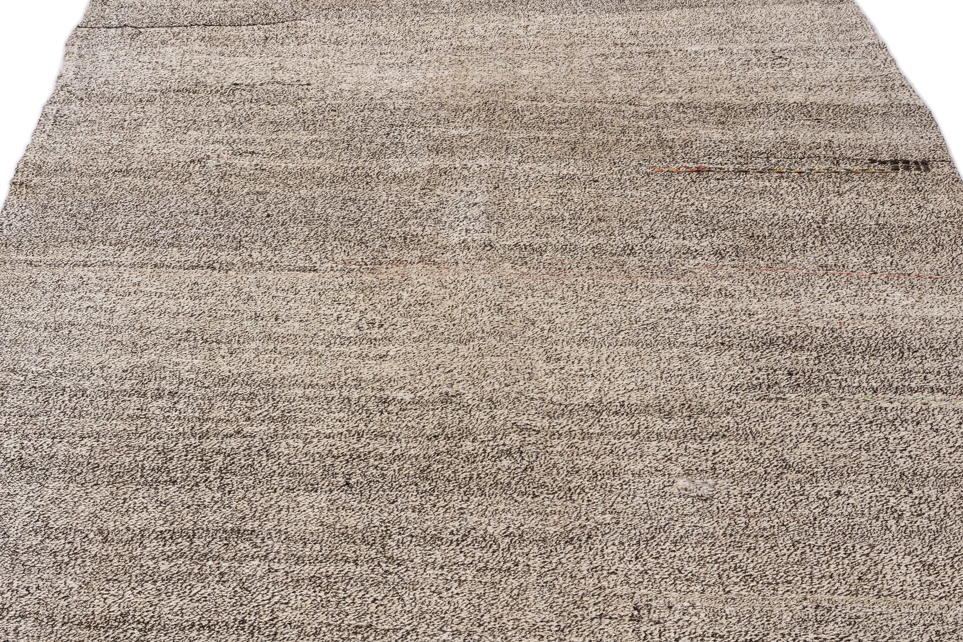 Girit Bej Çizgili Yün El Dokuma Halısı 164 x 313 Apex Unique