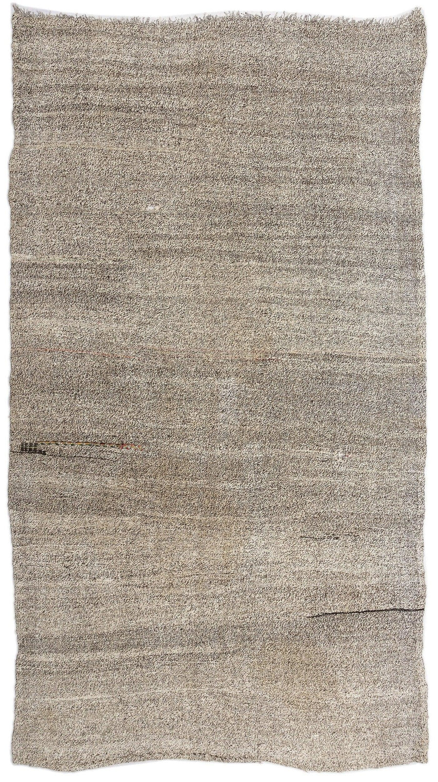 Bej Anadolu Çizgili Yün Halı 164x313 - Özel Seri