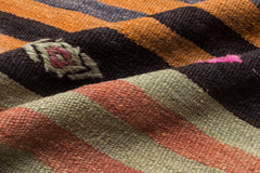 Girit Bej Çizgili Yün El Dokuma Halısı 166 x 376 Apex Unique