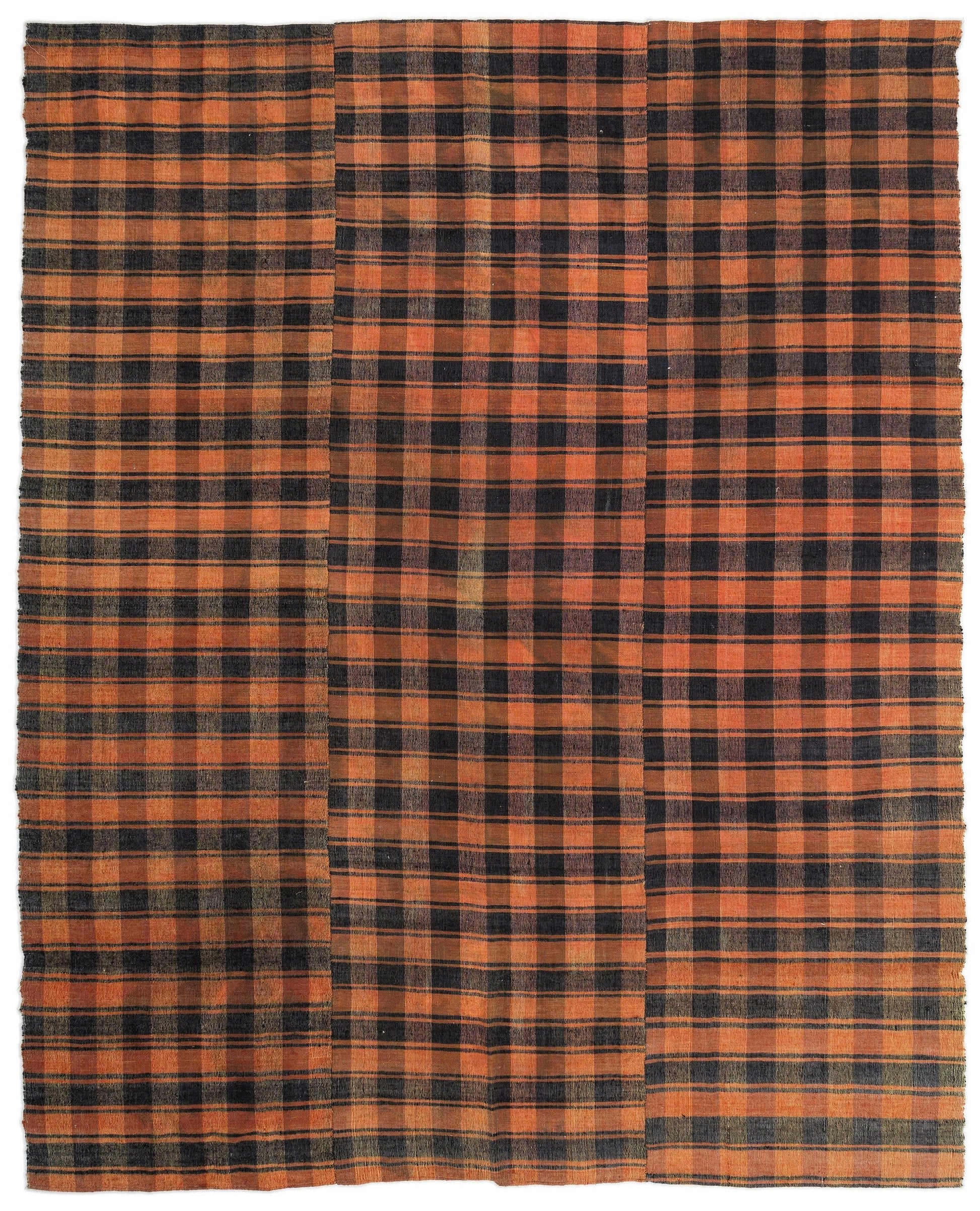 Girit Bej Çizgili Yün El Dokuma Halısı 210 x 262 Apex Unique