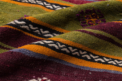 Girit Bej Çizgili Yün El Dokuma Halısı 163 x 280 Apex Unique