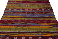 Girit Bej Çizgili Yün El Dokuma Halısı 163 x 280 Apex Unique