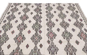 Bej Anadolu Bohem Geometrik Yün Halı 197x230 - Özel Seri