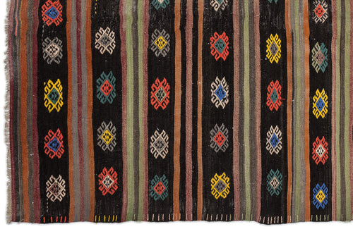 Girit Bej Çizgili Yün El Dokuma Halısı 172 x 333 Apex Unique