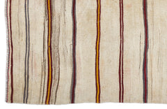 Girit Bej Çizgili Yün El Dokuma Halısı 200 x 425 Apex Unique