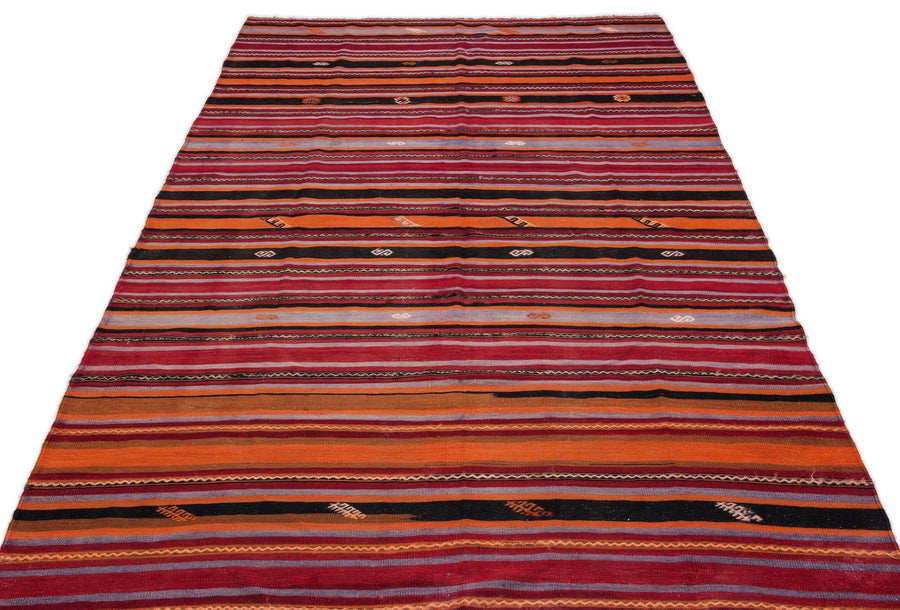 Bej Anadolu Bohem Geometrik Yün Halı 168x315 - Özel Seri