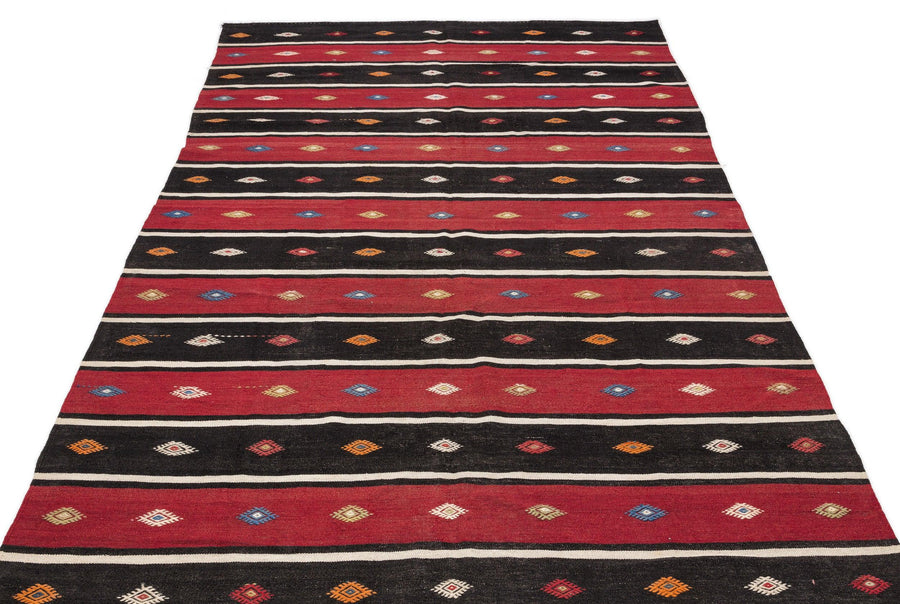 Bej Anadolu Bohem Geometrik Yün Halı 170x300 - Özel Seri