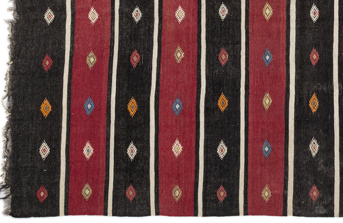 Girit Bej Çizgili Yün El Dokuma Halısı 170 x 300 Apex Unique