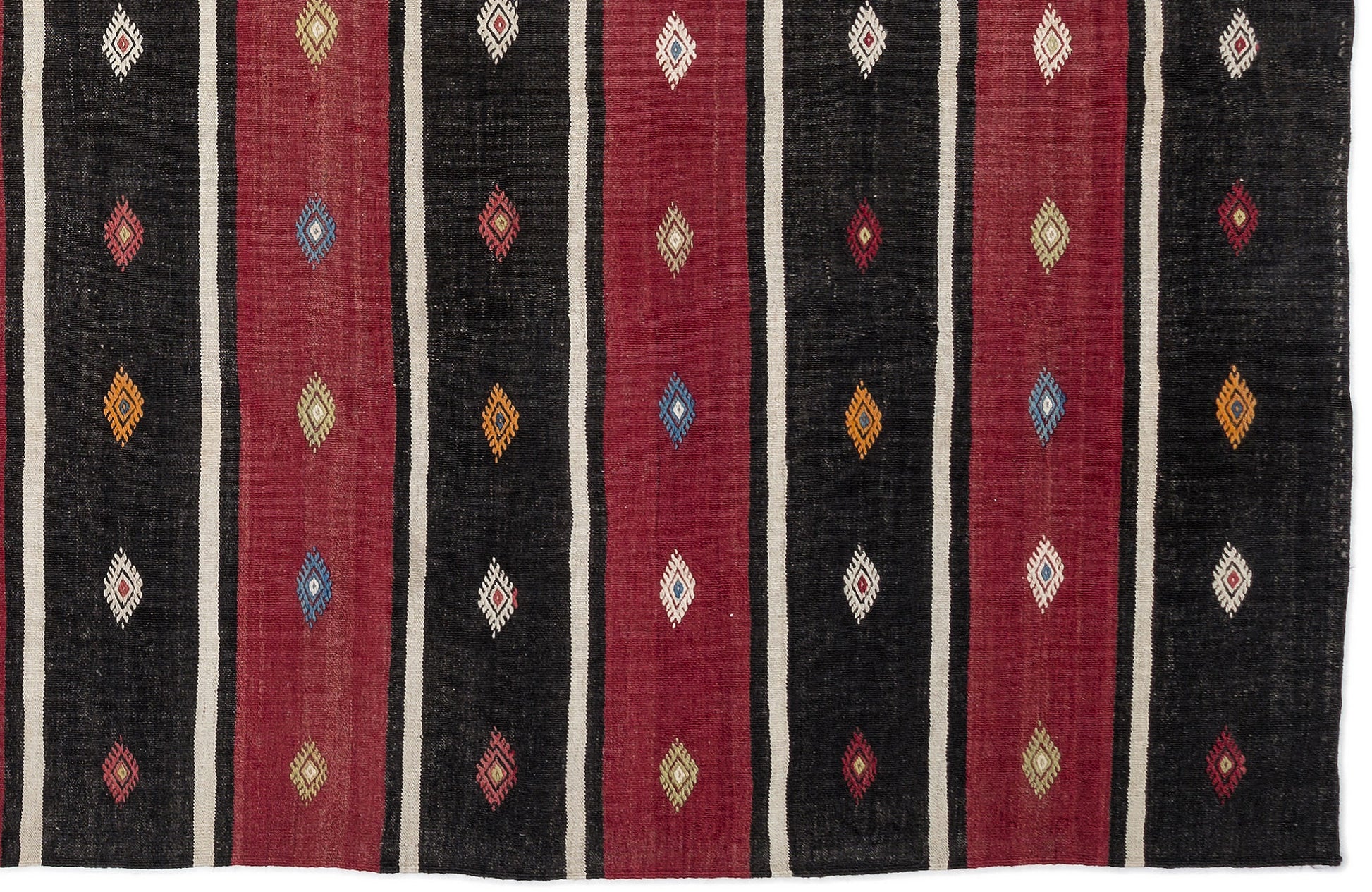 Girit Bej Çizgili Yün El Dokuma Halısı 170 x 300 Apex Unique