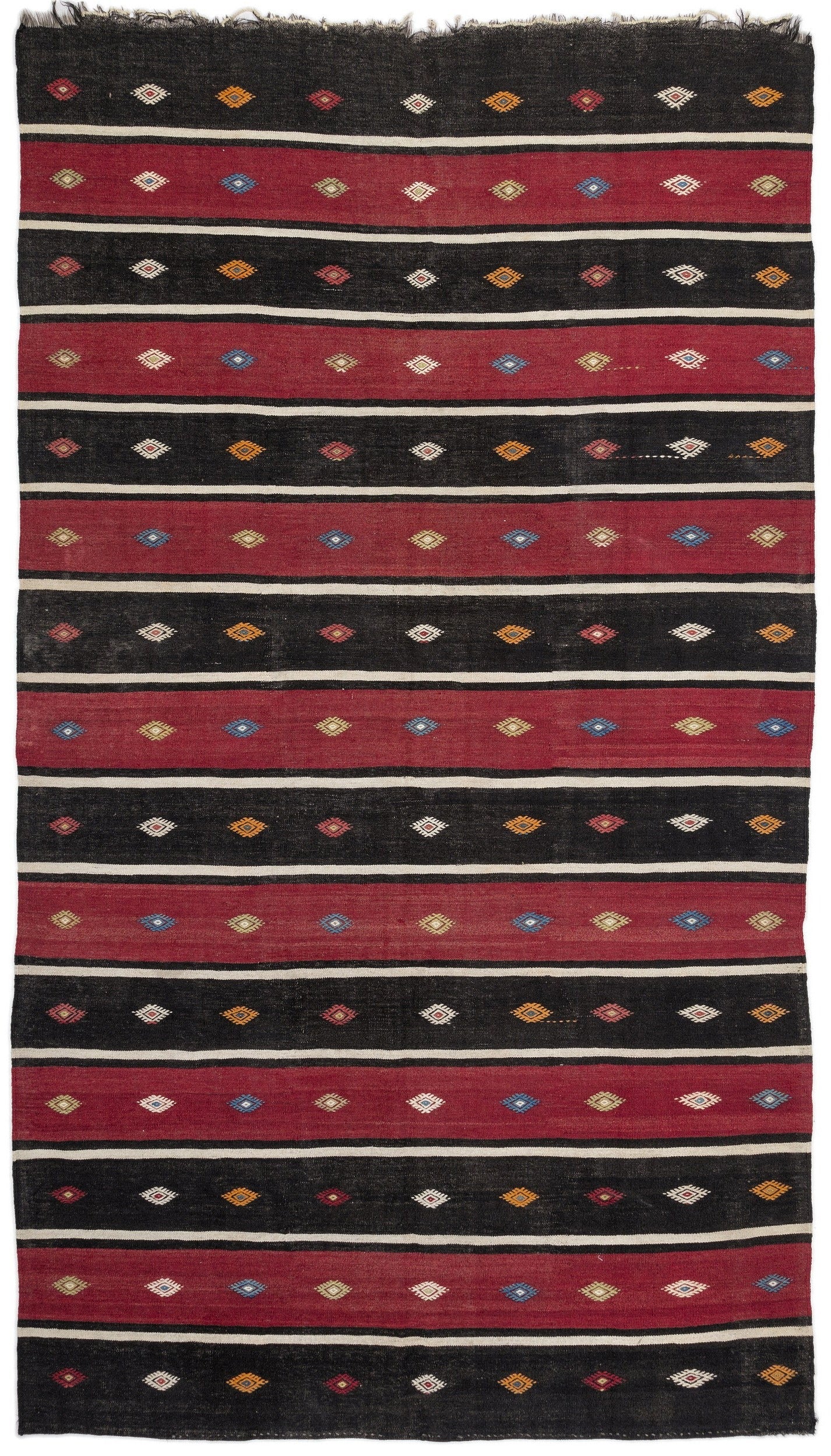 Girit Bej Çizgili Yün El Dokuma Halısı 170 x 300 Apex Unique