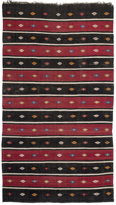 Girit Bej Çizgili Yün El Dokuma Halısı 170 x 300 Apex Unique