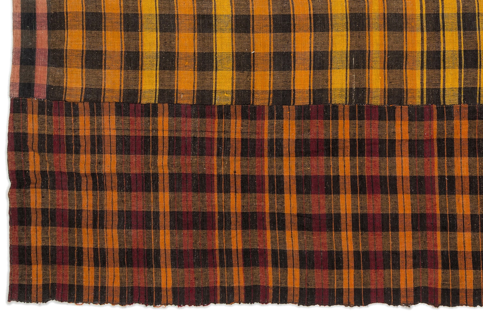 Girit Bej Çizgili Yün El Dokuma Halısı 180 x 271 Apex Unique