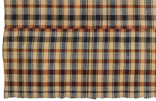 Girit Bej Çizgili Yün El Dokuma Halısı 192 x 270 Apex Unique