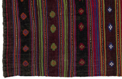 Girit Bej Çizgili Yün El Dokuma Halısı 174 x 321 Apex Unique