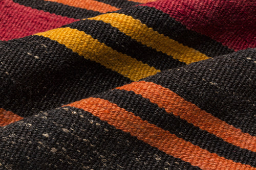 Girit Bej Çizgili Yün El Dokuma Halısı 208 x 373 Apex Unique