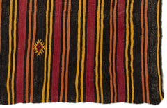 Girit Bej Çizgili Yün El Dokuma Halısı 208 x 373 Apex Unique