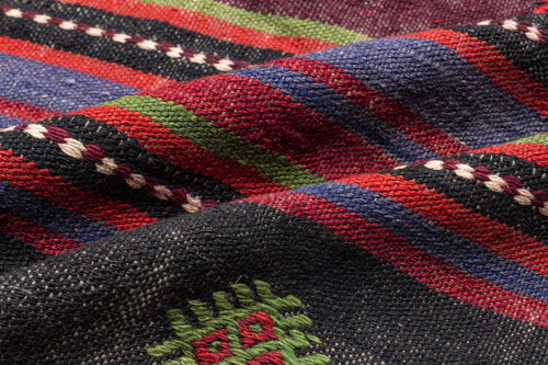 Girit Bej Çizgili Yün El Dokuma Halısı 185 x 350 Apex Unique