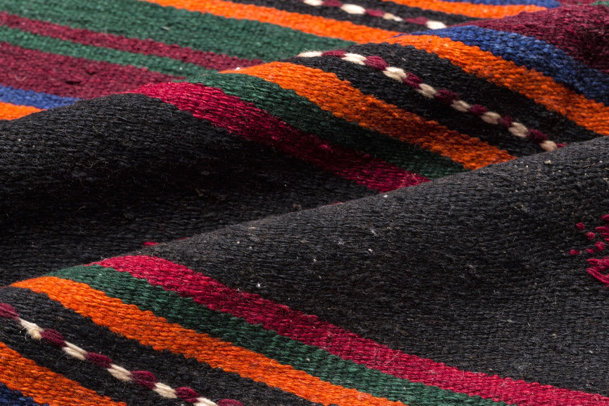 Girit Bej Çizgili Yün El Dokuma Halısı 175 x 347 Apex Unique