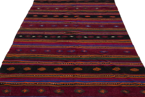 Girit Bej Çizgili Yün El Dokuma Halısı 175 x 347 Apex Unique