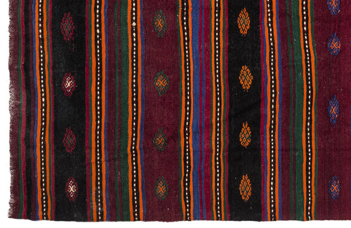 Girit Bej Çizgili Yün El Dokuma Halısı 175 x 347 Apex Unique