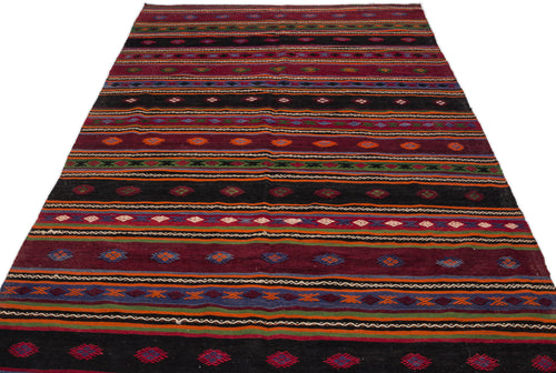 Girit Bej Çizgili Yün El Dokuma Halısı 180 x 343 Apex Unique