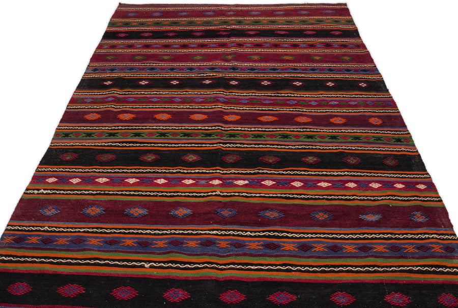 Bej Anadolu Geometrik Yün Halı 180x343 - Özel Seri