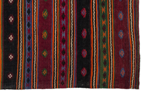 Girit Bej Çizgili Yün El Dokuma Halısı 180 x 343 Apex Unique