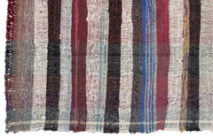 Girit Bej Çizgili Yün El Dokuma Halısı 165 x 311 Apex Unique