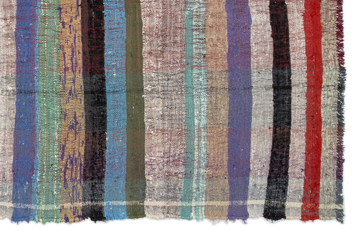 Girit Bej Çizgili Yün El Dokuma Halısı 165 x 311 Apex Unique