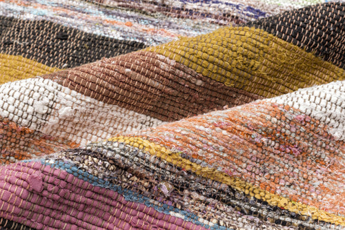 Girit Bej Çizgili Yün El Dokuma Halısı 267 x 323 Apex Unique