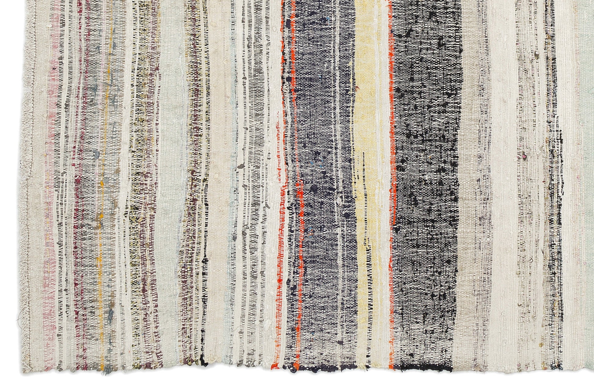 Girit Bej Çizgili Yün El Dokuma Halısı 206 x 248 Apex Unique