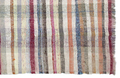 Girit Bej Çizgili Yün El Dokuma Halısı 207 x 275 Apex Unique