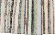 Girit Bej Çizgili Yün El Dokuma Halısı 170 x 277 Apex Unique