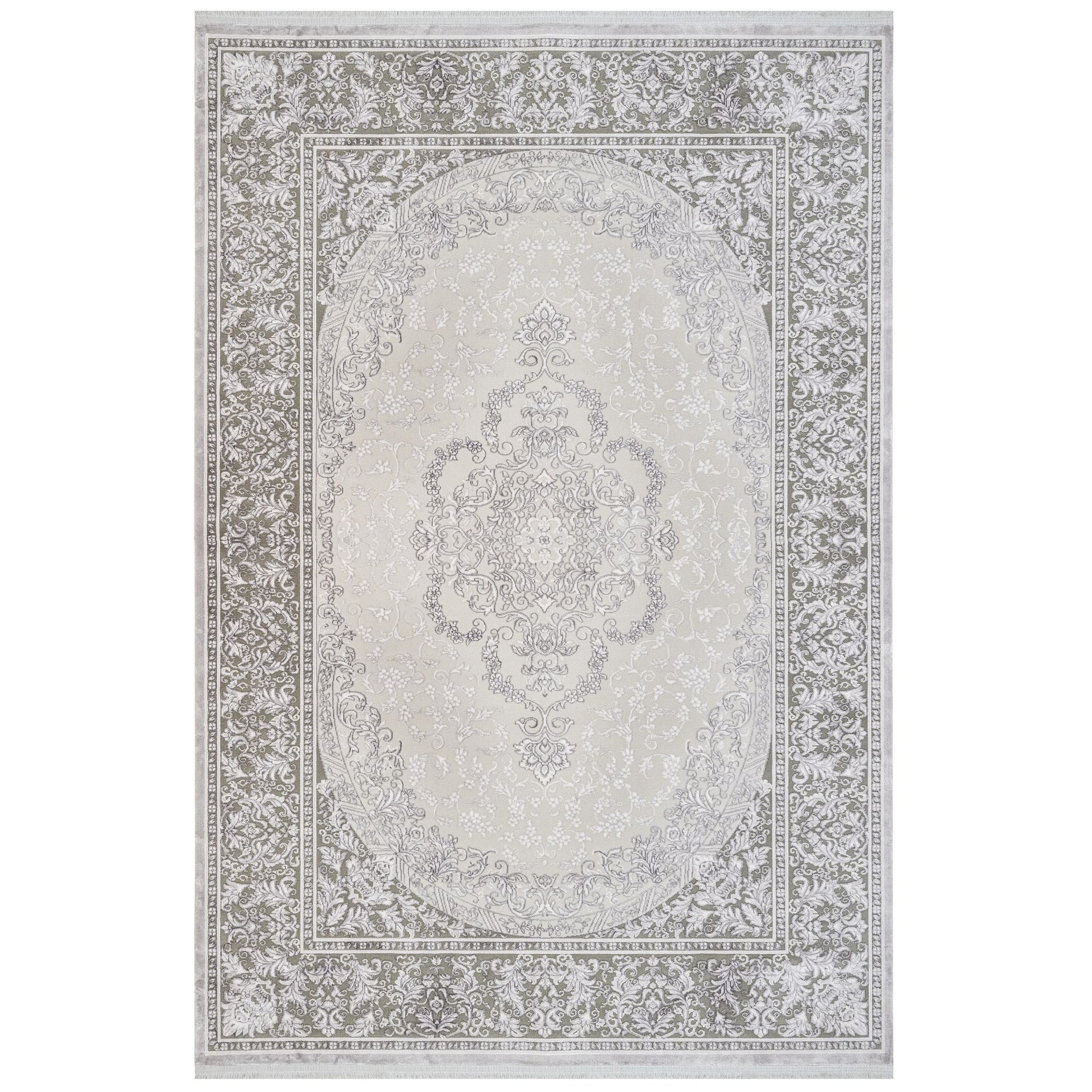 Bade Gri Klasik Akrilik Makine Halısı Artemis