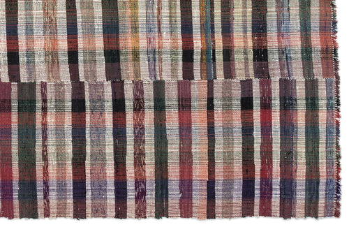 Girit Bej Çizgili Yün El Dokuma Halısı 220 x 337 Apex Unique