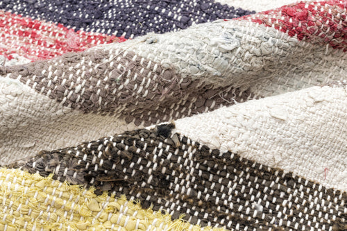 Girit Bej Çizgili Yün El Dokuma Halısı 158 x 285 Apex Unique