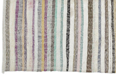 Girit Bej Çizgili Yün El Dokuma Halısı 191 x 280 Apex Unique