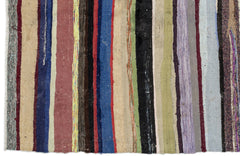 Girit Bej Çizgili Yün El Dokuma Halısı 175 x 338 Apex Unique