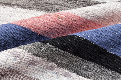 Girit Bej Çizgili Yün El Dokuma Halısı 178 x 360 Apex Unique