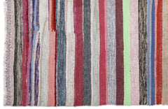 Girit Bej Çizgili Yün El Dokuma Halısı 178 x 360 Apex Unique