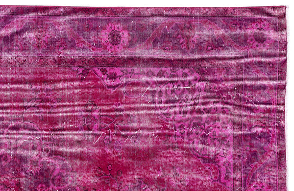Pembe Isparta Bohem Klasik Yün Halı 175x276 - Özel Seri