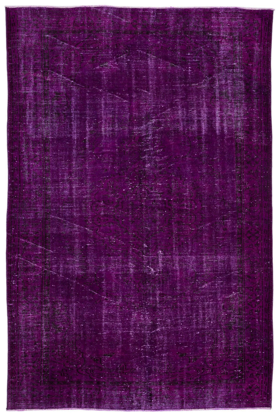 Pembe Isparta Klasik Çiçekli Yün Halı 178x268 - Özel Seri