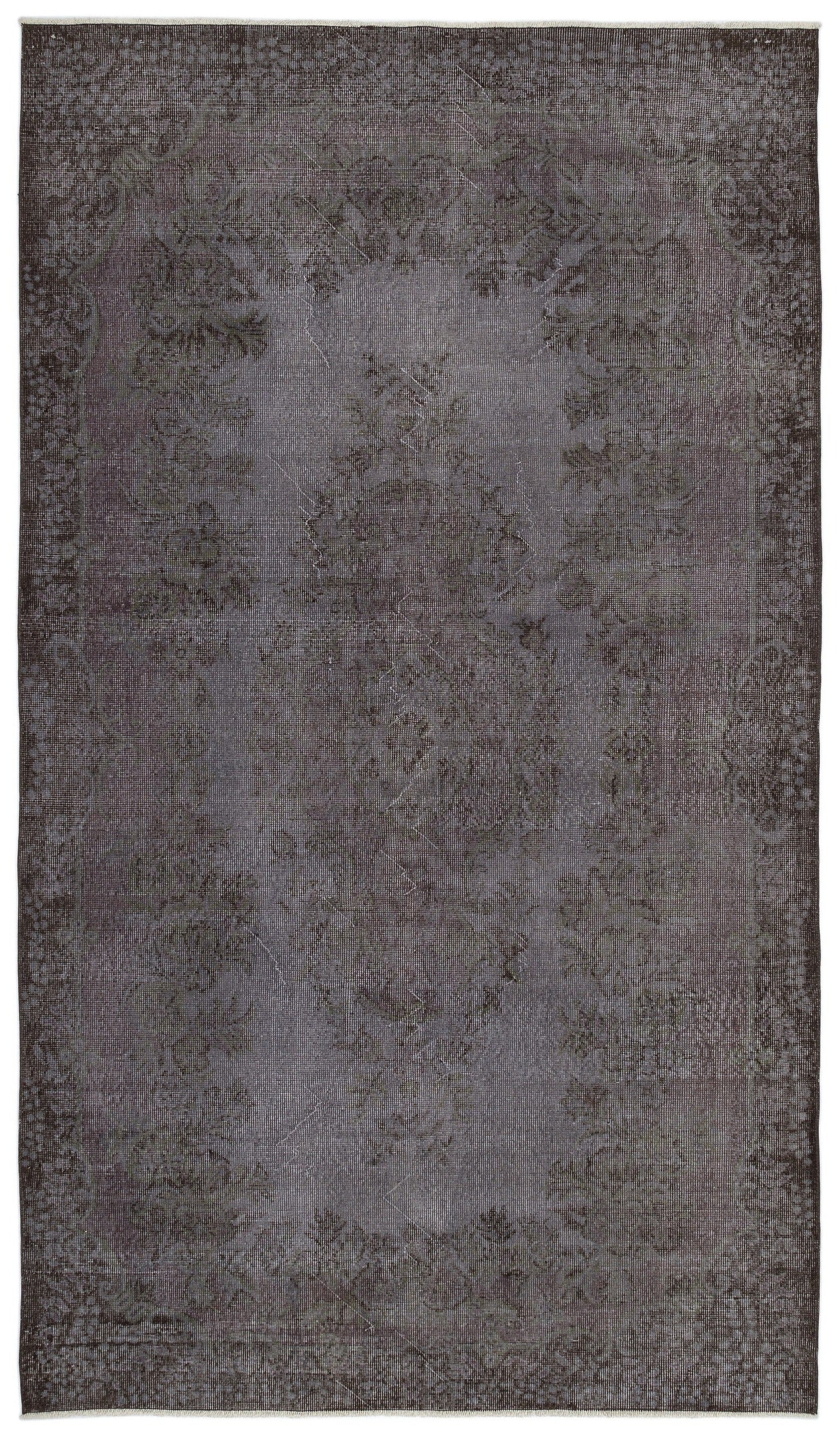 Atina Gri Eskitme Yün El Dokuma Halısı 175 x 310 Apex Unique