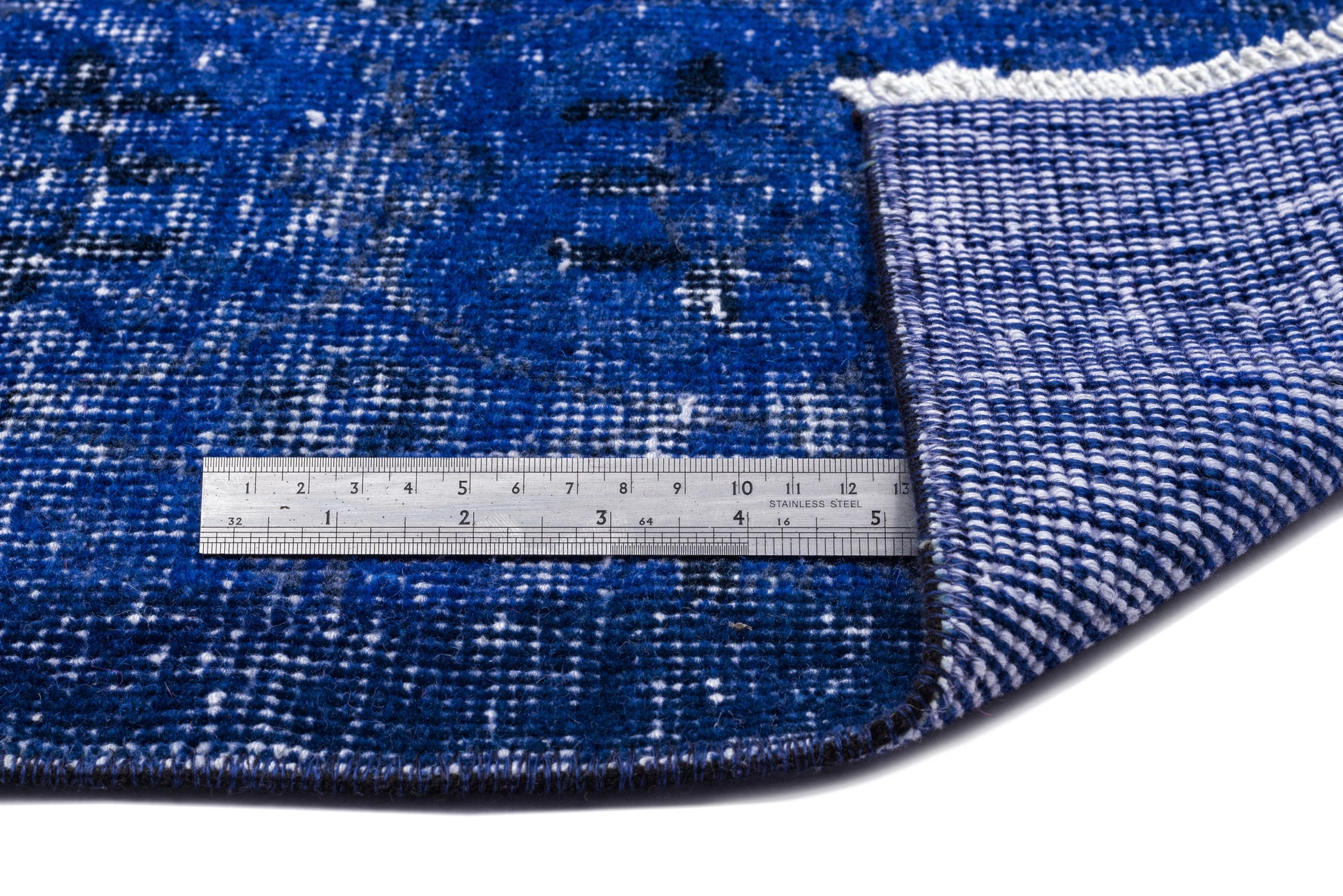 Atina Mavi Eskitme Yün El Dokuma Halısı 188 x 295 Apex Unique