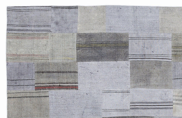 Bej Geometrik Modern Yün Halı 160x230